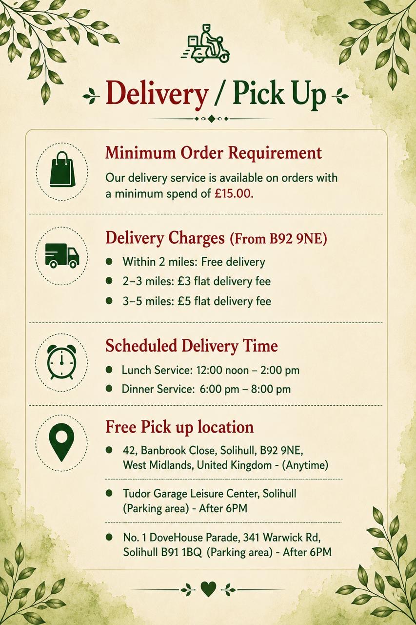 Delivery Info Flyer